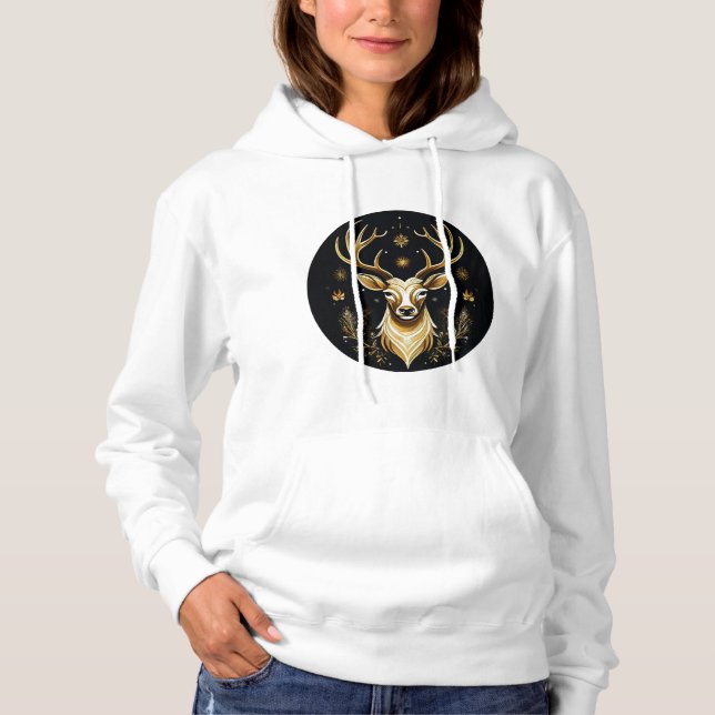 Sudadera Navidades Reindeer Hoodie (Anverso)