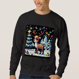 Sudadera Navidades Reindeer Winter Wonderland Pixel Art