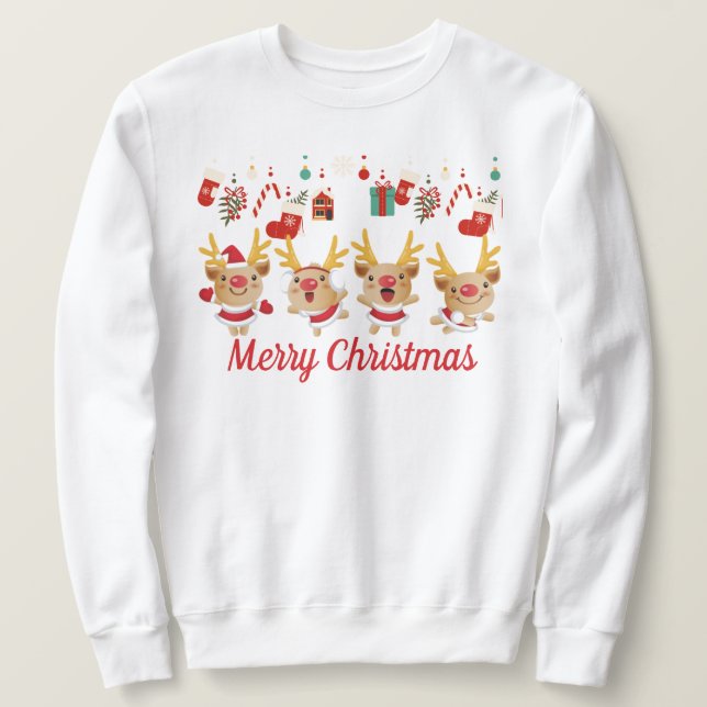 Sudadera Navidades renos (Anverso del diseño)