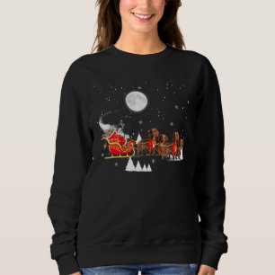 Sudadera Navidades renos Navidades de perro de Dachshund