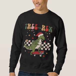 Sudadera Navidades Retro Árbol de Dinosaurios Rex Pajamas T