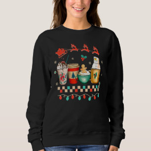Sudadera Navidades Retro Groovy Café Mujeres Invierno Acoge