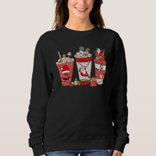 Sudadera Navidades Retro Groovy Café Mujeres Invierno Acoge