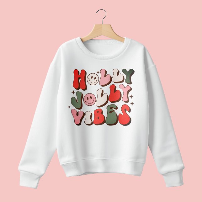 Sudadera Navidades Retro Holly Jolly Vibes Festividades de  (Subido por el creador)