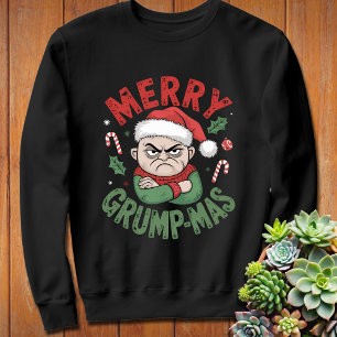 Sudadera Navidades retro Pun Funny Merry Grump-mas