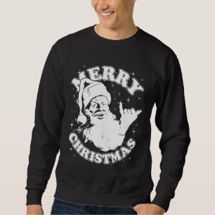 Sudadera Navidades retro recorren la vintage Santa Shaka Su