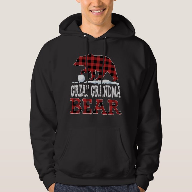 Sudadera Navidades rojos con escúfalo Gran Abuela Oso Paj (Anverso)