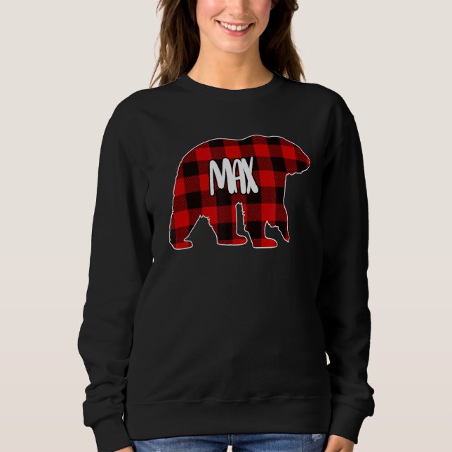 Sudadera Navidades rojos con manchas de búfalo máx. oseo Pe (Anverso)