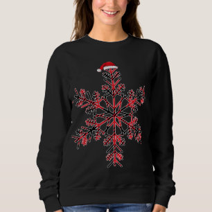 Sudadera Navidades Rojos Y Negros Buffalo Tapado Santa hat 