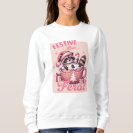 Sudadera Navidades rosados festivos pero ferrosos