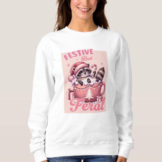 Sudadera Navidades rosados festivos pero ferrosos (Anverso)