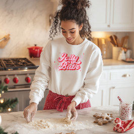 Sudadera Navidades rosados Jolly Babe Trendy Font