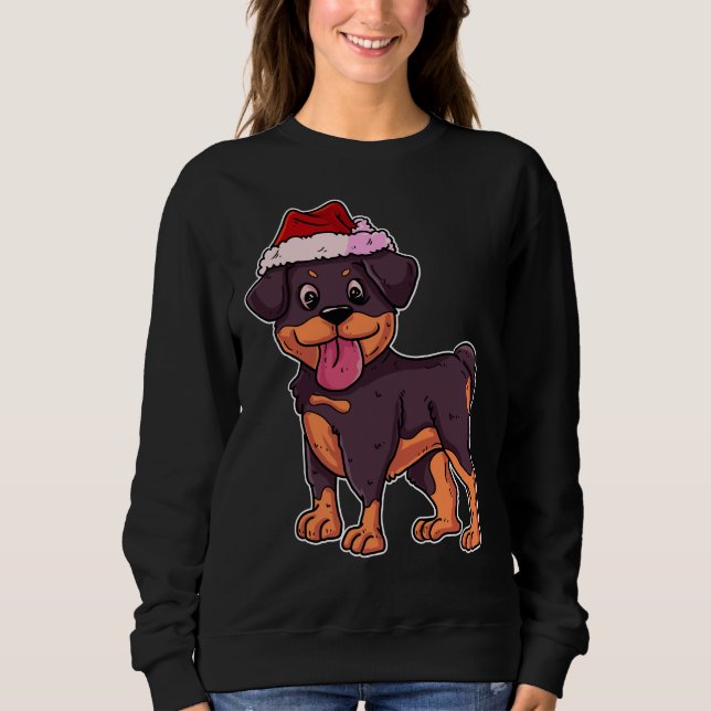 Sudadera Navidades Rottweiler 19 (Anverso)