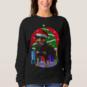 Sudadera Navidades Rottweiler Santa Hat
