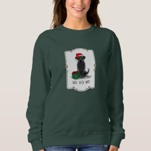 Sudadera Navidades Santa Black Labrador Retriever Cute