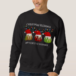 Sudadera Navidades Santa Búfalo Purpurina Pudding