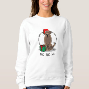 Sudadera Navidades Santa Chocolate Labrador Retriever Cute