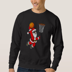 Sudadera Navidades Santa Claus Dunking Baloncesto