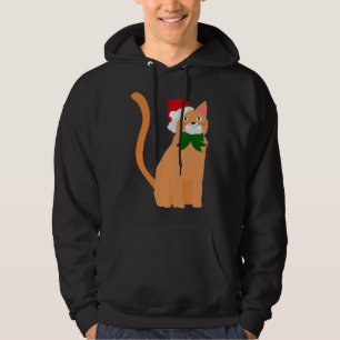 Sudadera navidades santa claus gorra naranja cat