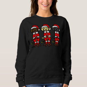 Sudadera Navidades Santa Claus Labrador Puppies