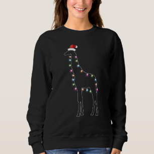 Sudadera Navidades Santa Giraffe Color Led Light Xmas Giraf