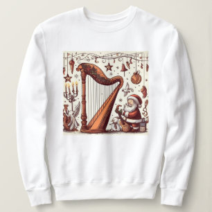 Sudadera Navidades Santa Harp Sweatshirt