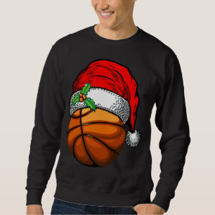 Sudadera Navidades Santa Hat Basketball Sport Funny Gift