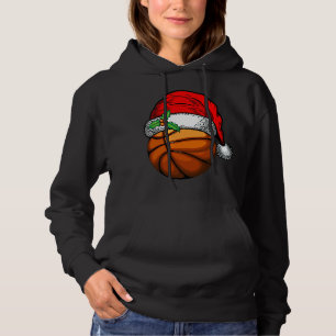 Sudadera Navidades Santa Hat Basketball Sport Funny Gift