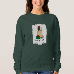 Sudadera Navidades Santa Hat Perro perro hebilla afgana