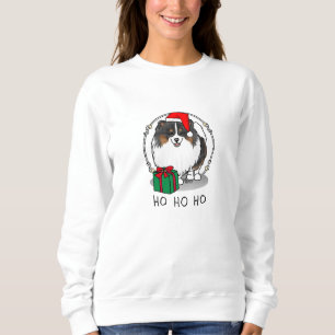 Sudadera Navidades Santa Hat Pomeranian (tricolor) Cute