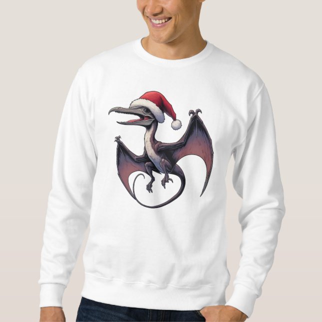 Sudadera Navidades Santa hat pterodáctilo (Anverso)