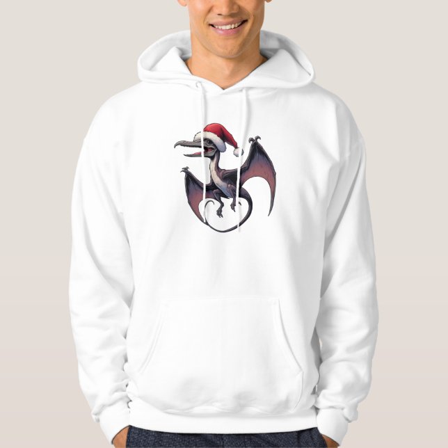 Sudadera Navidades Santa hat pterodáctilo (Anverso)