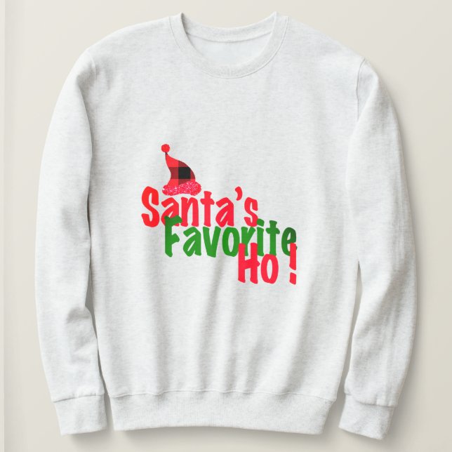 Sudadera Navidades Santa Ho Humor, divertidos Navidades de  (Anverso del diseño)