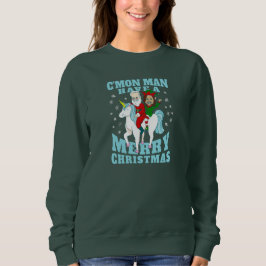 Sudadera navidades santa joe biden kamala harris unicorn