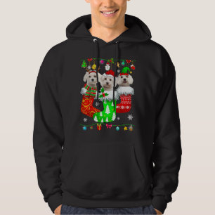 Sudadera Navidades Saquean A Pajama Maltés Perro Perro Perr