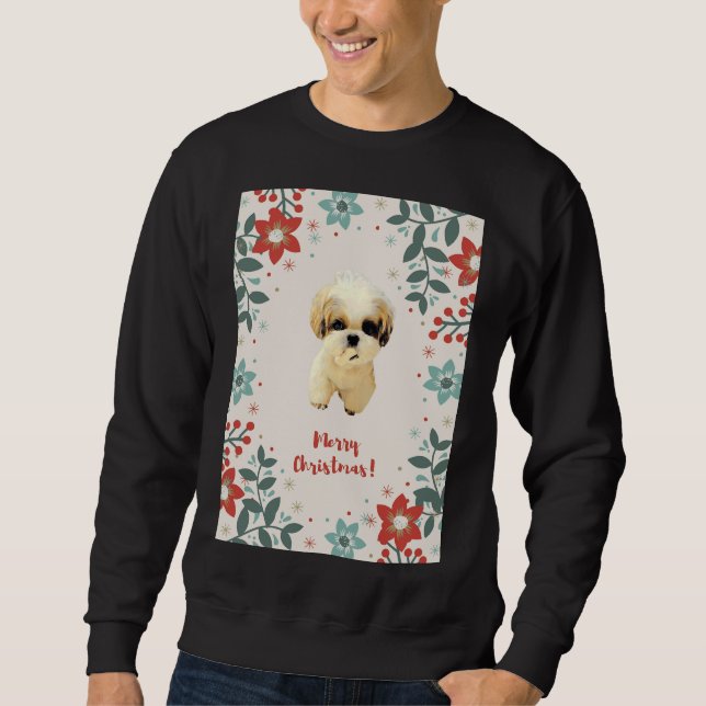 Sudadera Navidades Shih Tzu (Anverso)