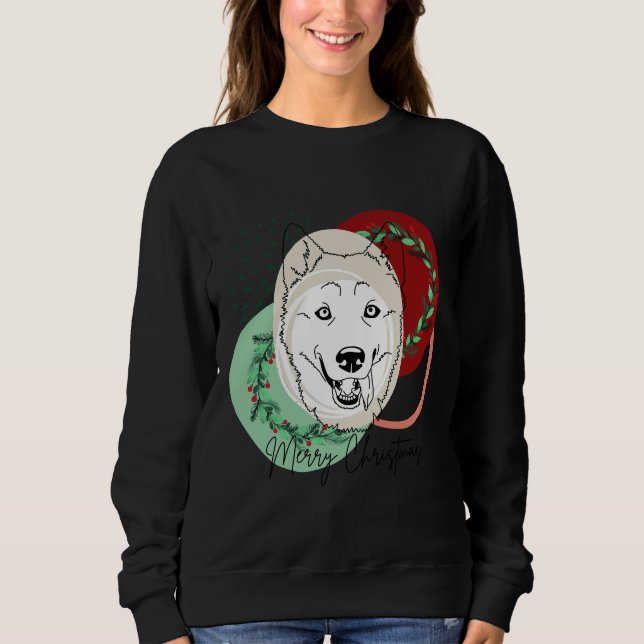 Sudadera Navidades Siberian Husky (Anverso)