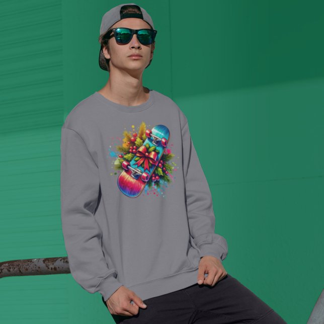 Sudadera Navidades Skateboard Red Bow Pine Brands (Subido por el creador)