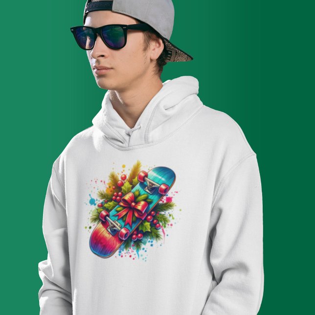 Sudadera Navidades Skateboard Red Bow Pine Brands (Subido por el creador)