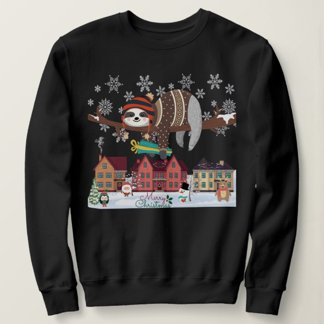 Sudadera Navidades Sloth (Anverso del diseño)