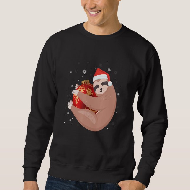 Sudadera Navidades Sloth Santa Snow (Anverso)