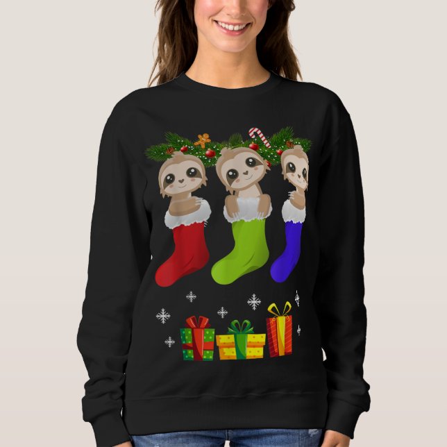 Sudadera Navidades Sloth Sock Luce Xmas T (Anverso)