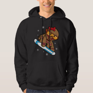 Sudadera Navidades Snowboard Gingerbread Chica
