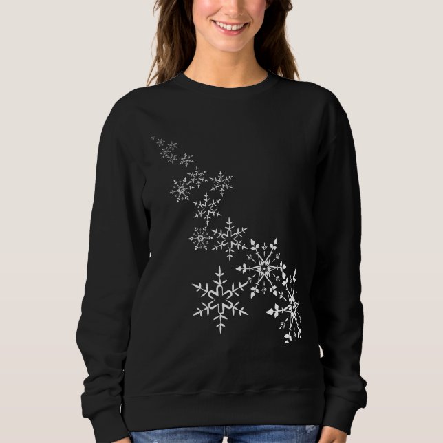 Sudadera Navidades Snowflakes (Anverso)
