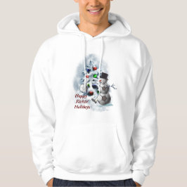 Sudadera Navidades Snowman de la pelota de fútbol