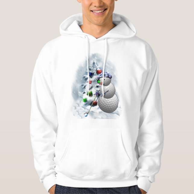 Sudadera Navidades Snowman del Golf Ball (Anverso)