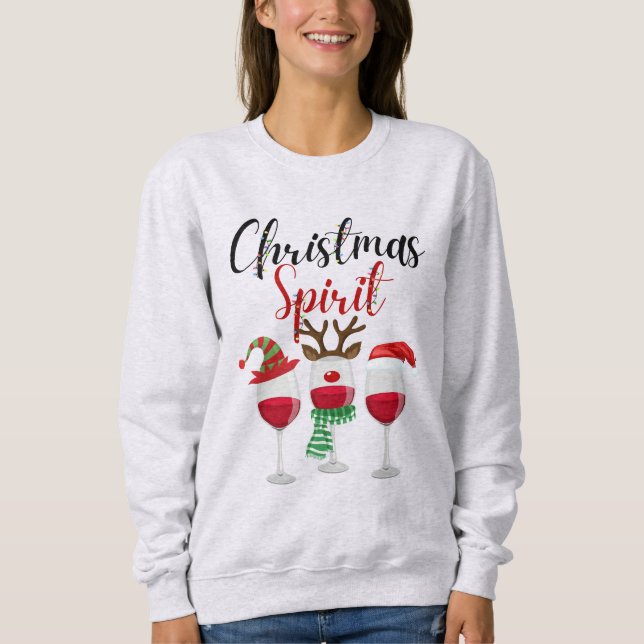 SUDADERA NAVIDADES SPIRIT WINE (Anverso)