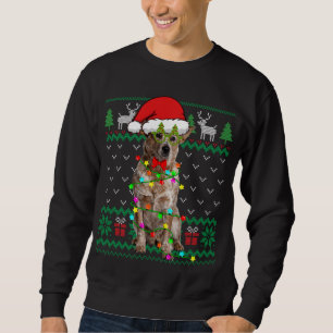 Sudadera Navidades sudorosos iluminan el ganado australiano