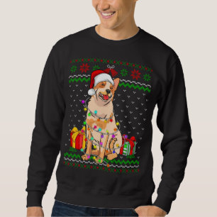 Sudadera Navidades sudorosos iluminan el ganado australiano