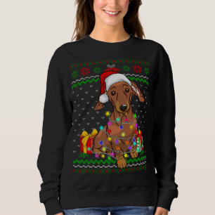 Sudadera Navidades suéteres feos iluminan el amante del per